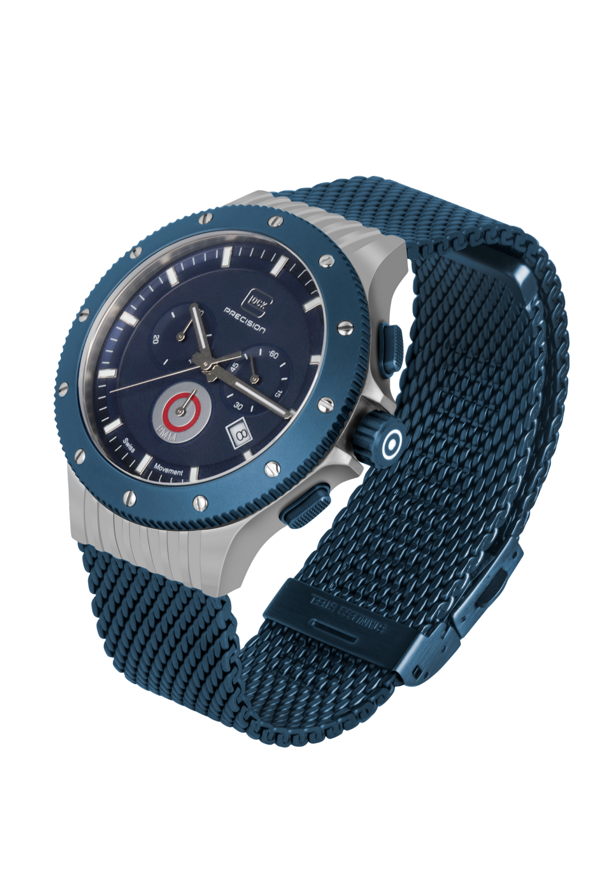 GLOCK titanium chronograph three-quarter angle