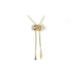 Diamond Slider Lariat Necklace in 14K Yellow Gold, 0.19 ctw