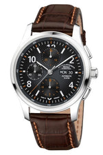 Mühle-Glashütte "Lunova Chronograph" Automatic in SS, Black Dial