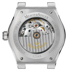 Case back of the MeisterSinger Kaenos showing the automatic movement