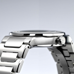 Side profile of the MeisterSinger Kaenos case and bracelet