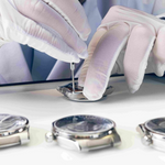 MeisterSinger watchmaker at work on a Kaenos movement