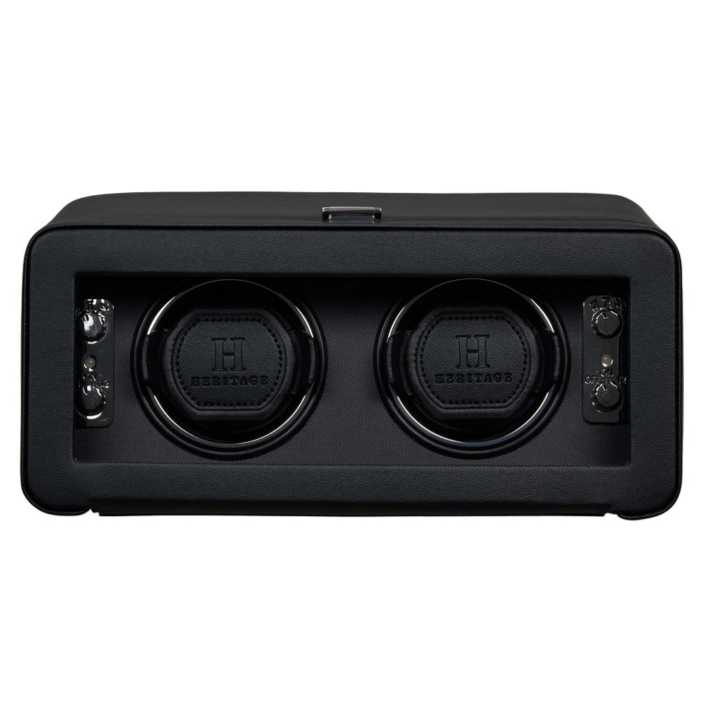 WOLF Windsor Double Watch Winder with Cover