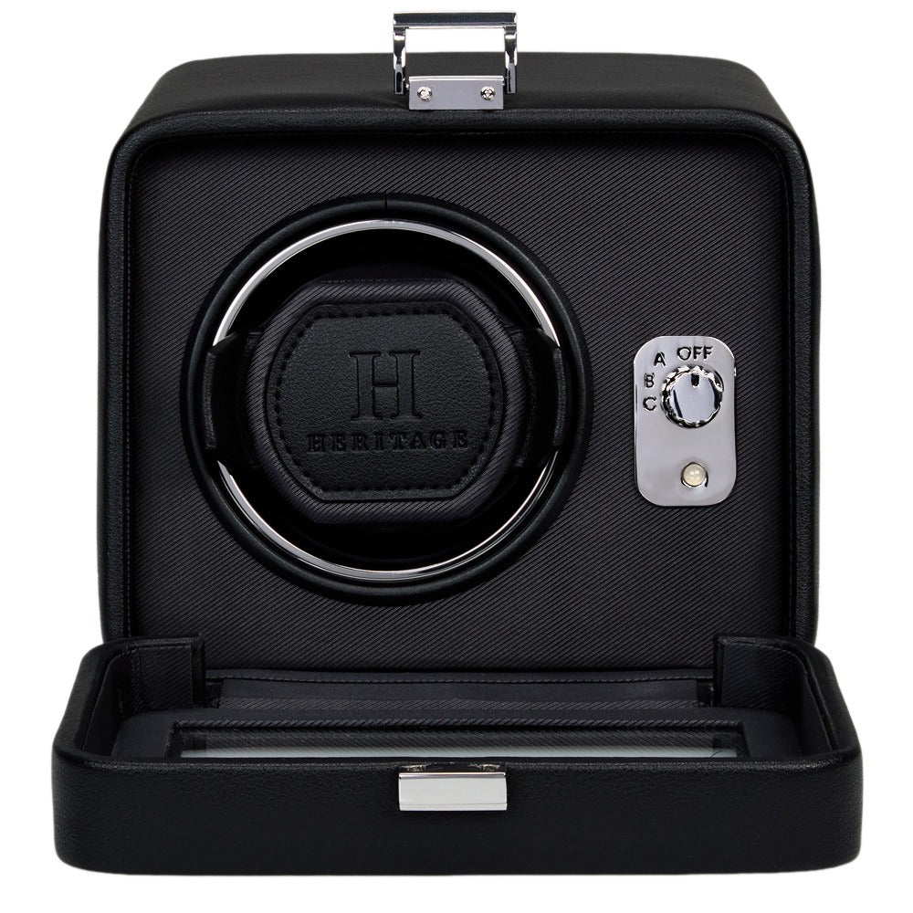 WOLF Windsor Single Watch Winder With Cover - view 11