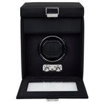 WOLF Heritage Belgrave Single Watch Winder with Storage - view 3