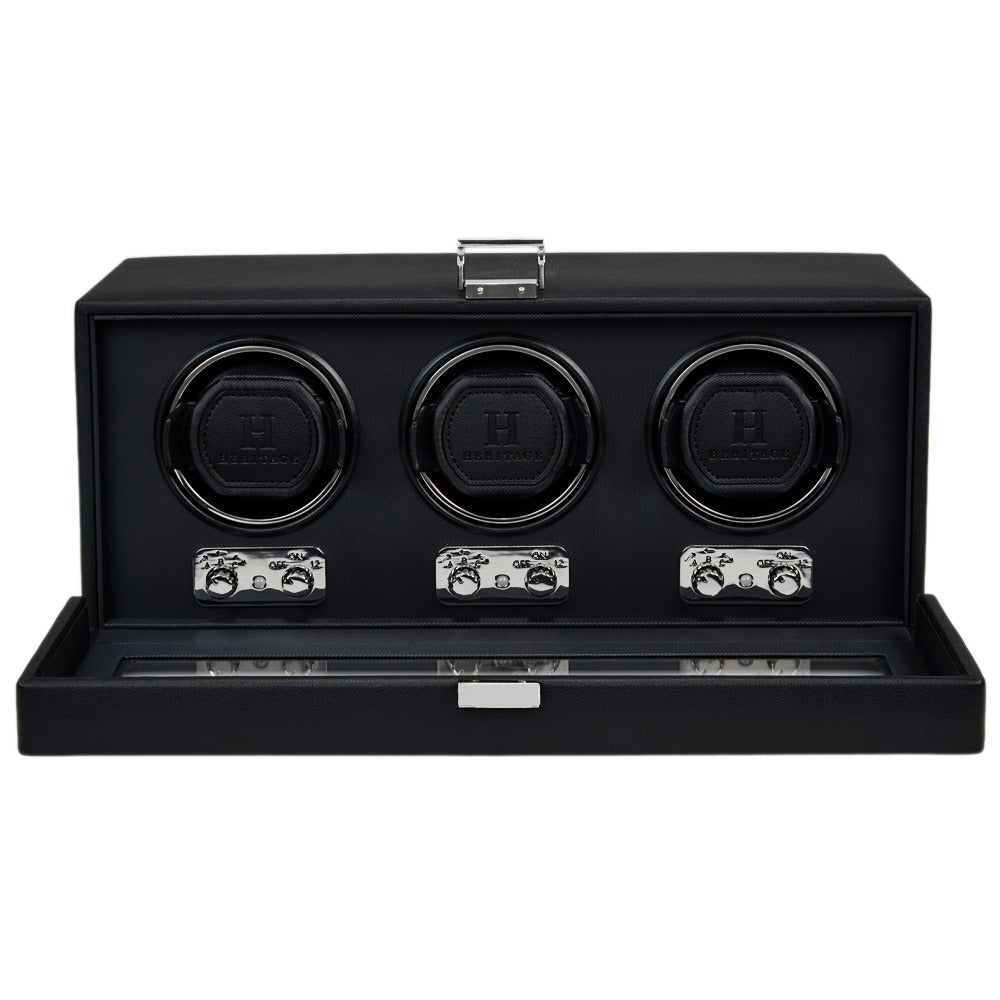 WOLF Heritage Belgrave Triple Watch Winder - view 2