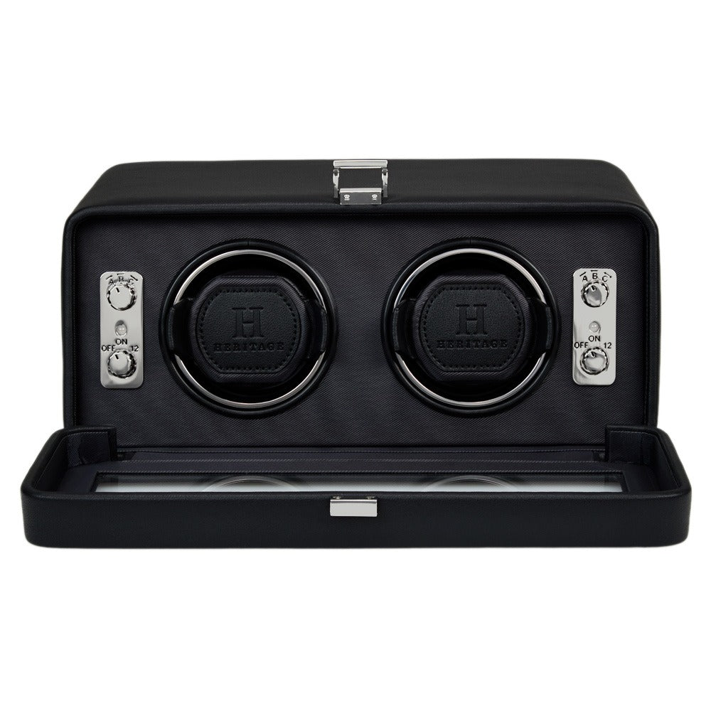 WOLF Windsor Double Watch Winder with Cover - view 4