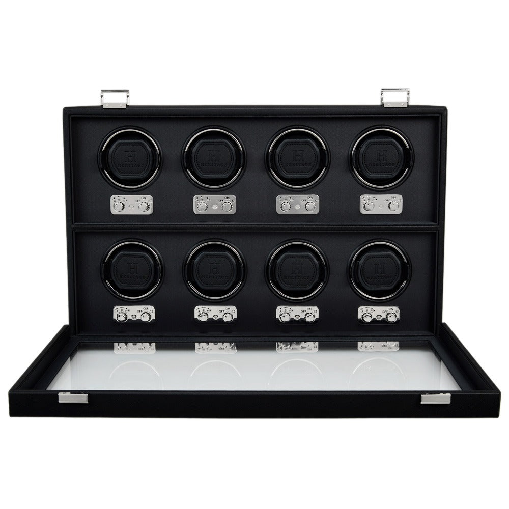 WOLF Heritage Belgrave 8 Piece Watch Winder - view 2