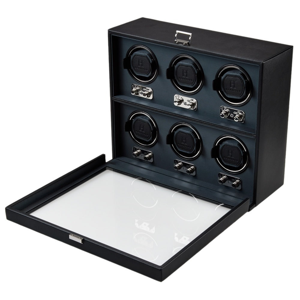 WOLF Heritage Belgrave 6 Piece Watch Winder - view 4