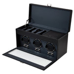 WOLF Heritage Belgrave Triple Watch Winder with Storage - view 4