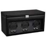WOLF Heritage Belgrave Triple Watch Winder with Storage - view 2