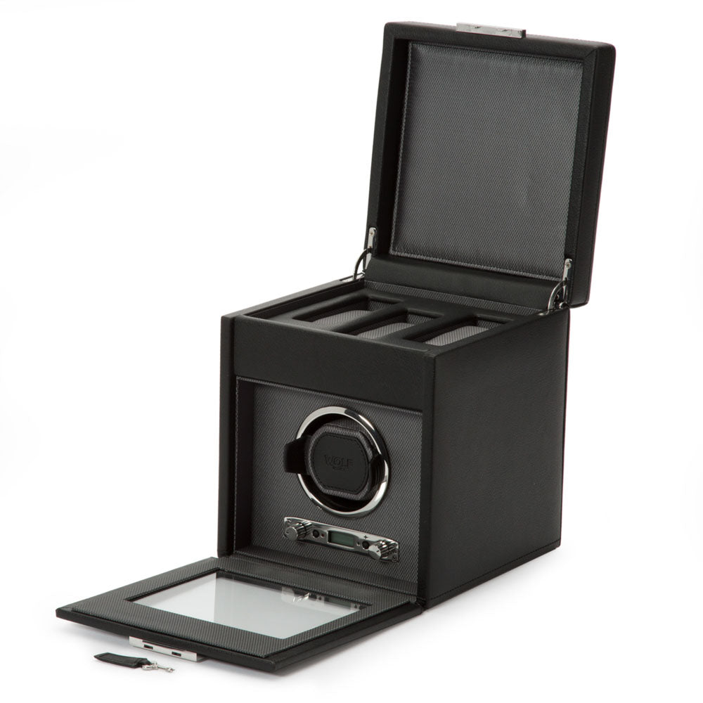 WOLF Classic Single Watch Winder with Storage - view 3