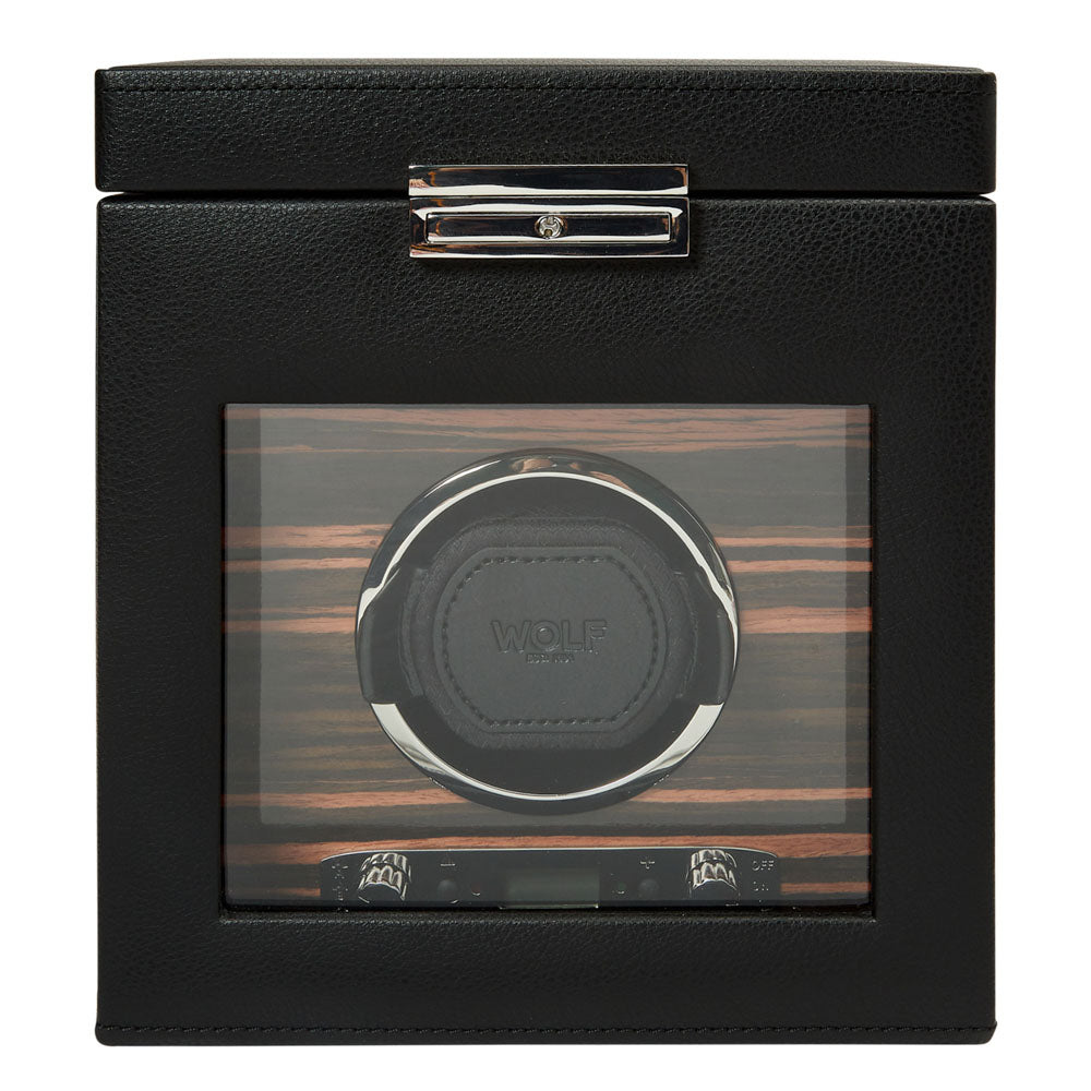 WOLF Roadster Single Watch Winder with Storage