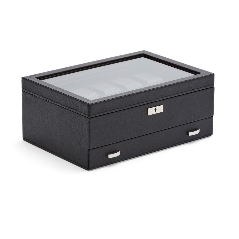 WOLF Oxford 10 Piece Watch Box with Drawer - view 2
