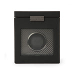 WOLF Axis Single Watch Winder With Storage