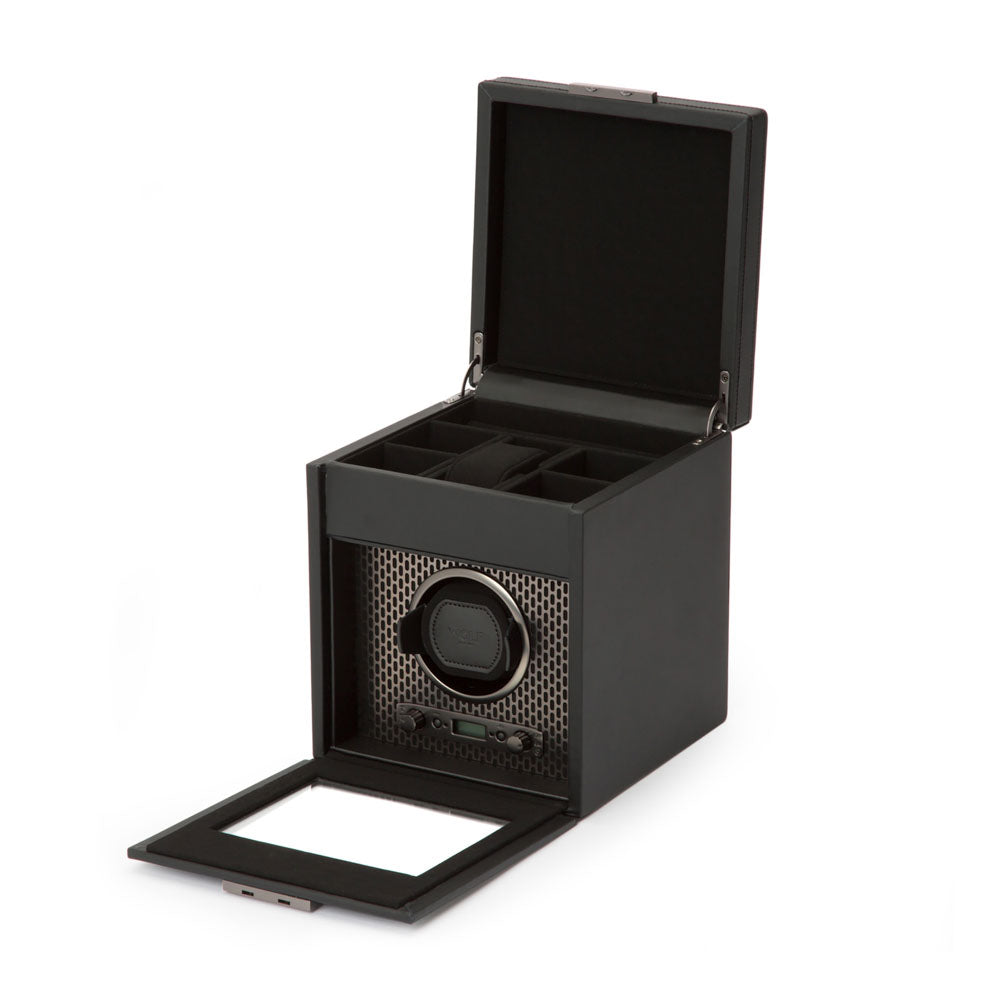 WOLF Axis Single Watch Winder With Storage - view 4
