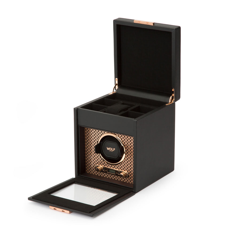 WOLF Axis Single Watch Winder With Storage - view 7