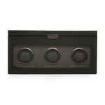 WOLF Axis Triple Watch Winder With Storage
