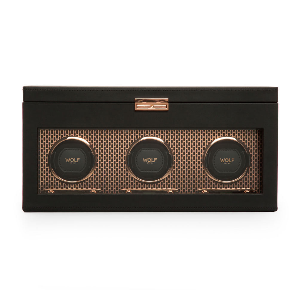 WOLF Axis Triple Watch Winder With Storage - view 5