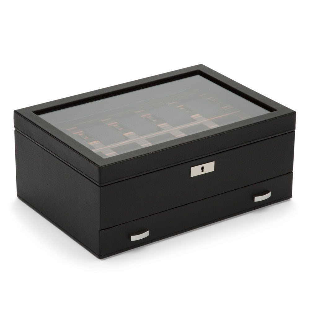 WOLF Macassar 10 Piece Watch Box with Drawer - view 2