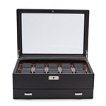 WOLF Macassar 10 Piece Watch Box with Drawer - view 3