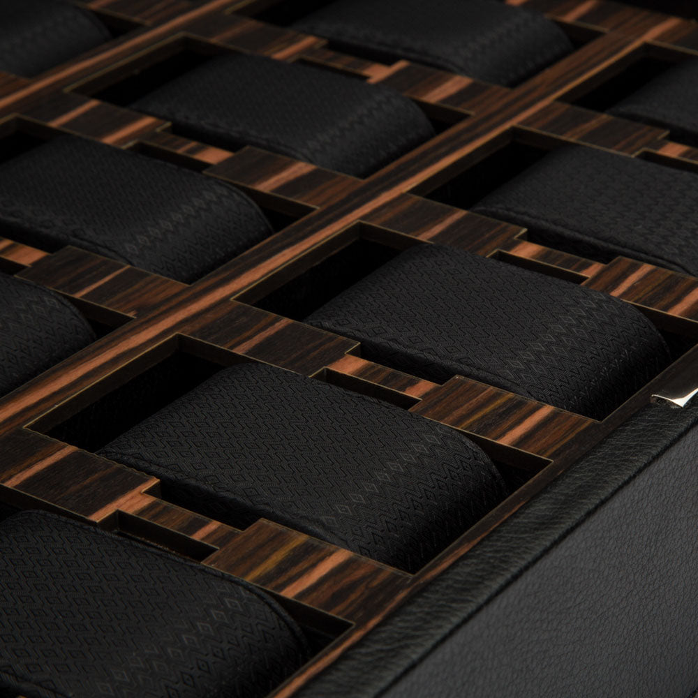 WOLF Macassar 15 Piece Watch Box - view 4