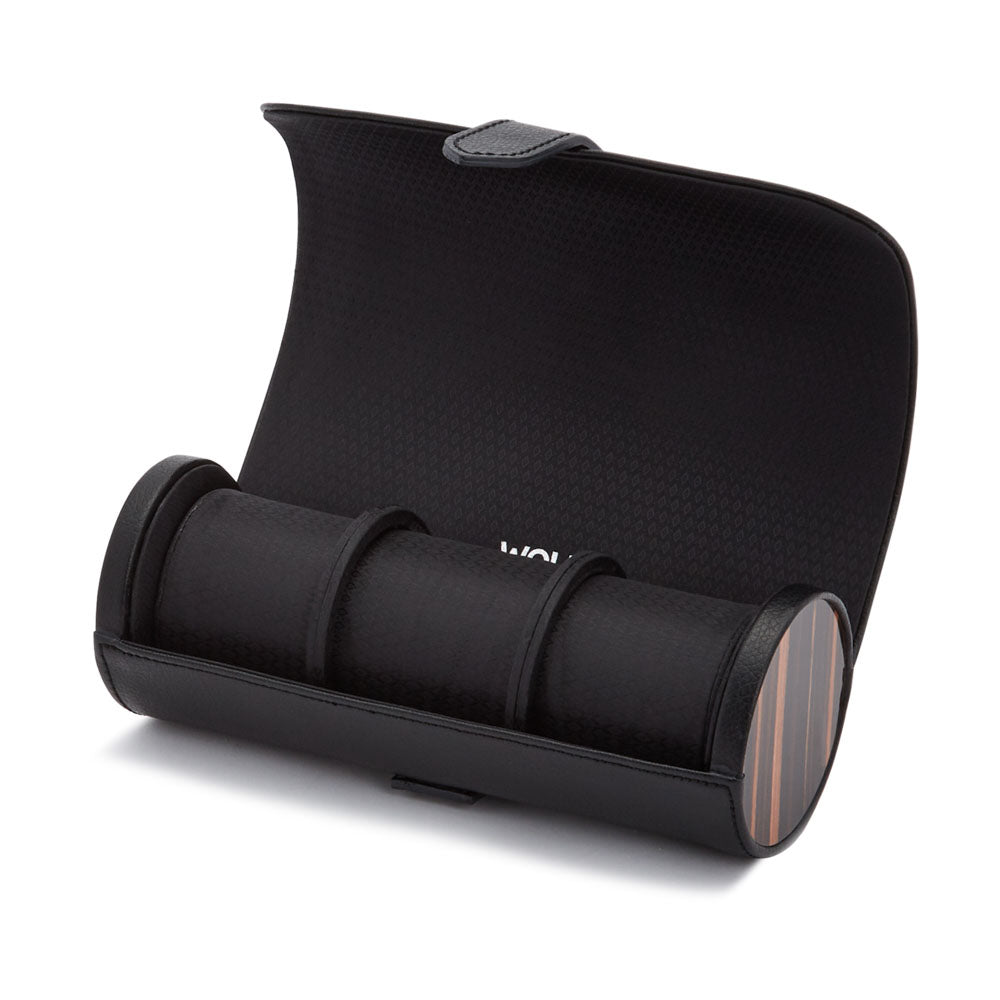WOLF Macassar Triple Watch Roll - view 3