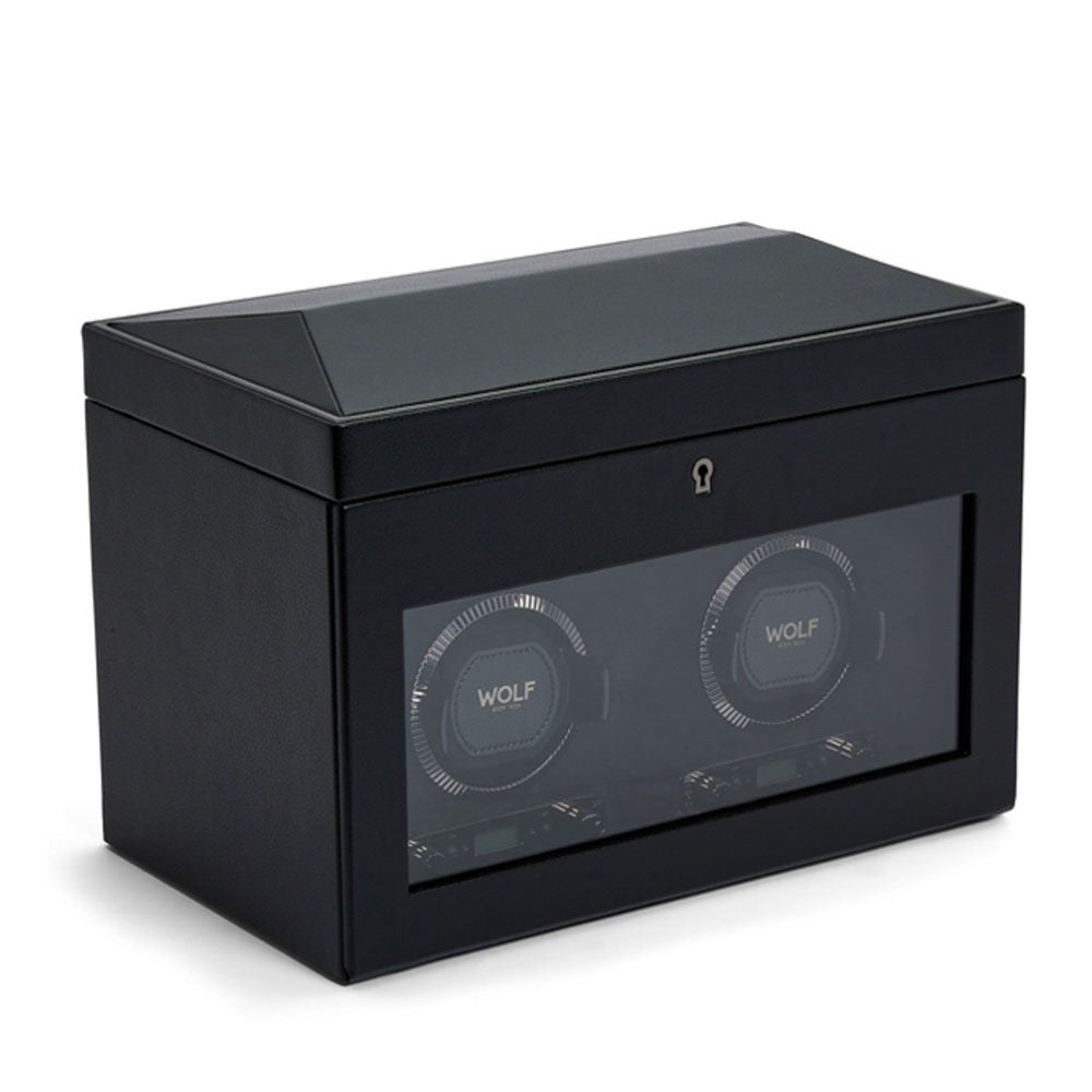 WOLF British Racing Double Watch Winder with Storage - view 2