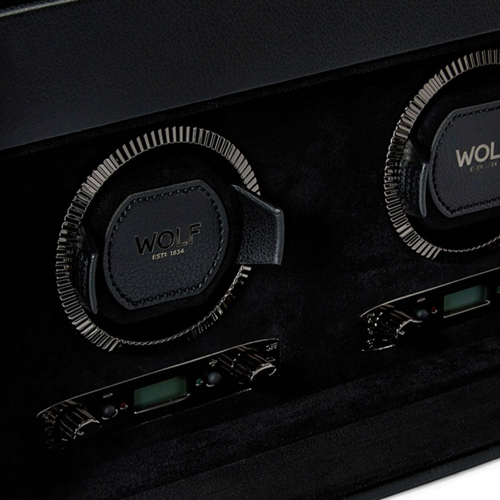 WOLF British Racing Double Watch Winder with Storage - view 3