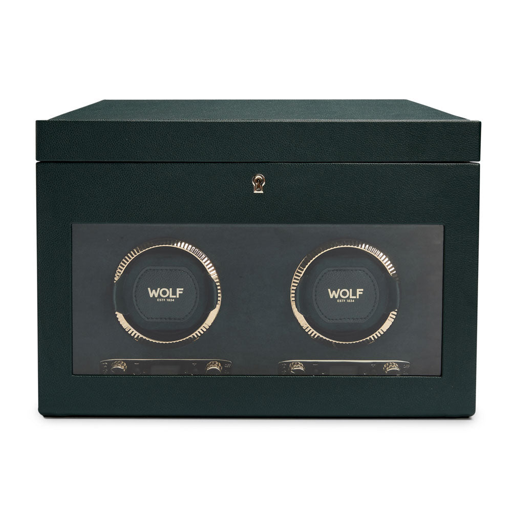 WOLF British Racing Double Watch Winder with Storage - view 5
