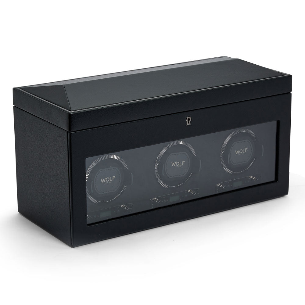 WOLF British Racing Triple Watch Winder with Storage - view 2