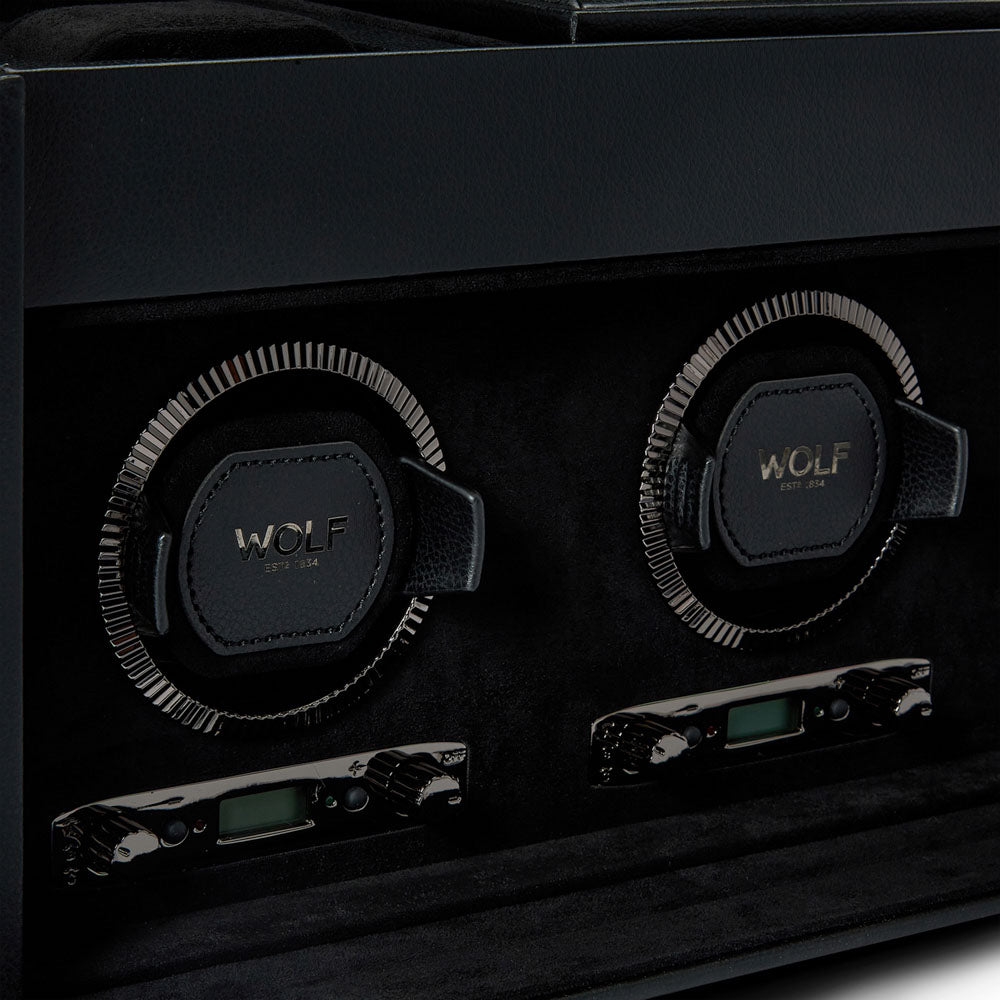 WOLF British Racing Triple Watch Winder with Storage - view 3