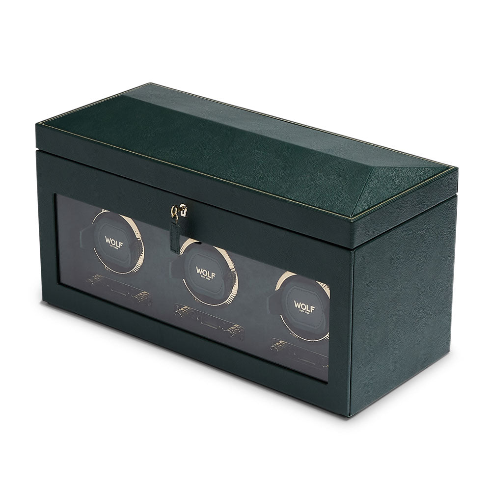 WOLF British Racing Triple Watch Winder with Storage - view 6