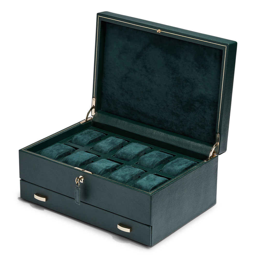 WOLF British Racing 10 Piece Watch Box with Storage - view 7