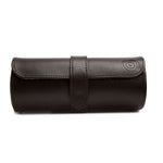 WOLF WM Brown Watch Roll with Cigar Case