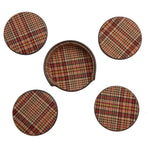 WOLF WM Brown Set of 4 Coasters with Case - view 4
