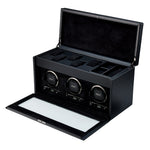 WOLF British Racing Triple Watch Winder with Storage - view 4