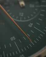 Sternglas Hamburg Chrono green dial close-up